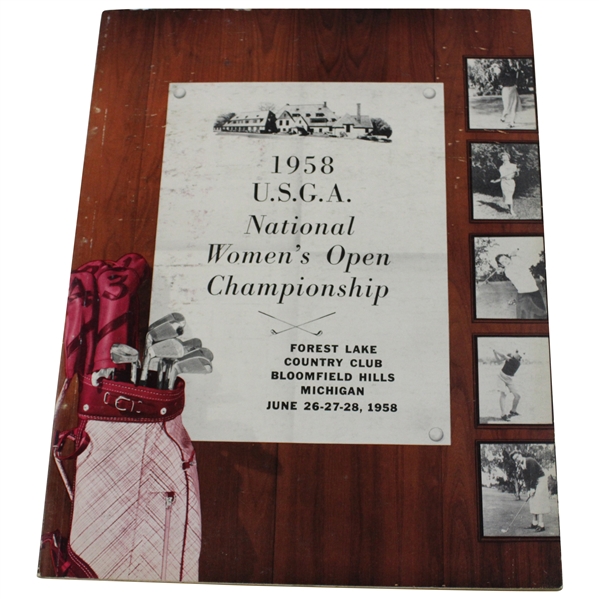 1958 USGA Women’s Open Championship Program - Mickey Wright Winner!