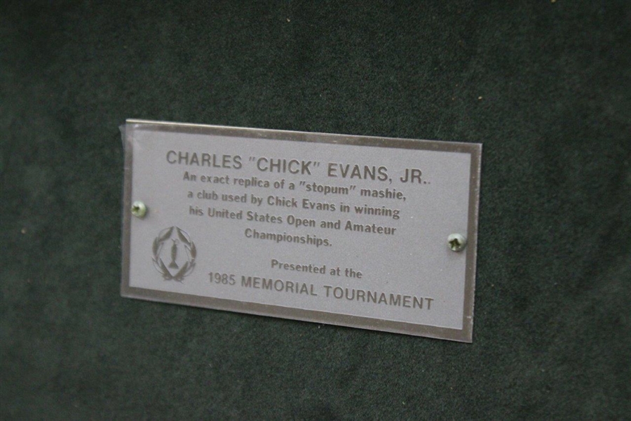 Charles Chick Evans 1985 Memorial Tournament Putter Display 