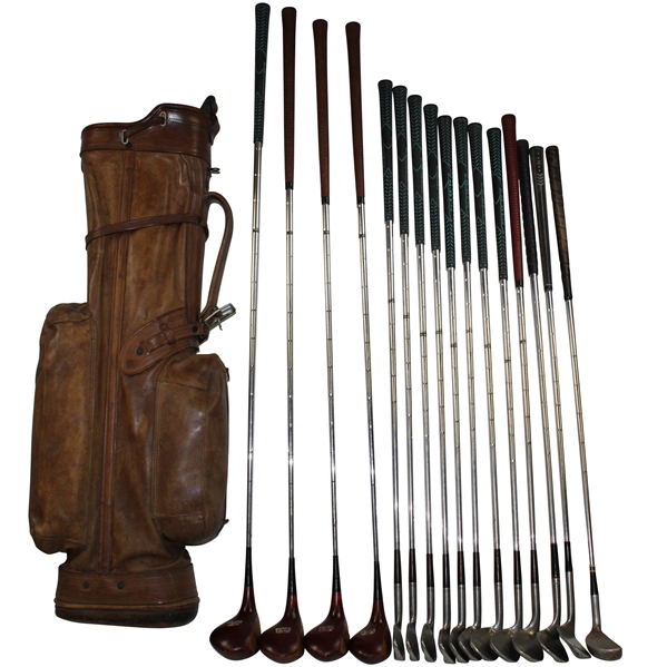 Clay Shaws Personal Kings Stainless Iron Set, Woods & Putter In Bag Gifted By Babe
