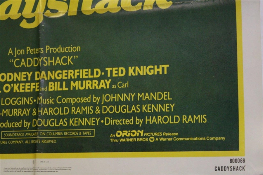 Caddyshack's Dan Resin Movie Used Johnny Hart Illustrated Ping Golf Bag w/Movie Lobby Sheet