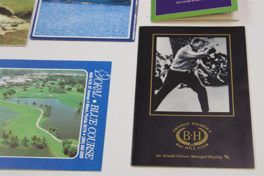Seven (7) Scorecards From Iconic Golf Courses - Old Course, Pebble Beach, Bay Hill & More