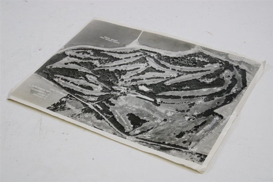 1955 Olympic Oversize Aerial Course Layout Photo