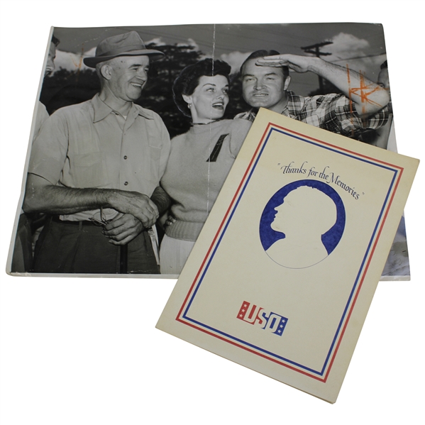 Bob Hope 75Th Birthday Invitation With 1949 Original Oversize Photo