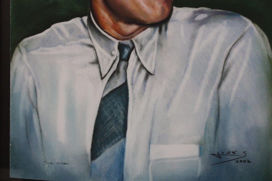 Byron Nelson Signed Ltd Ed Portrait Print #10/30 - Framed JSA ALOA