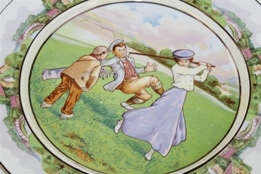 Four (4) Bridgewood & Son English Plates - Swing/Carry/Indispensable/Language