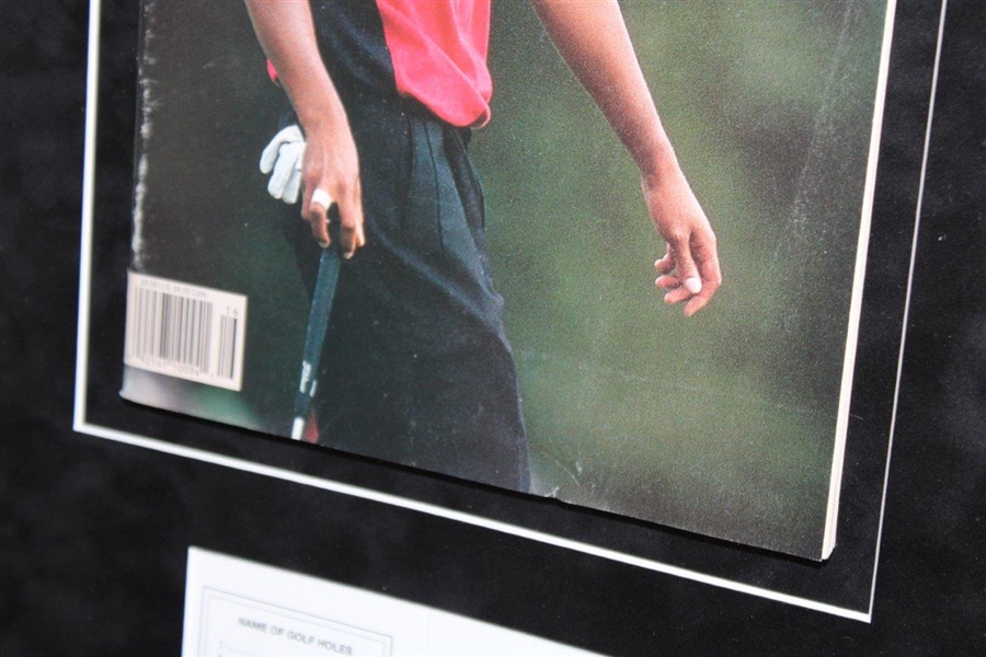 Tiger Woods Signed ANGC Scorecard Display w/1997 SI Magazine - Framed UDA #SH035211