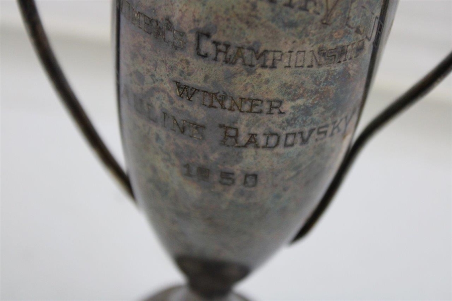 1950 Fall River Country Club Women's Championship Winner Trophy Pauline Radovsky