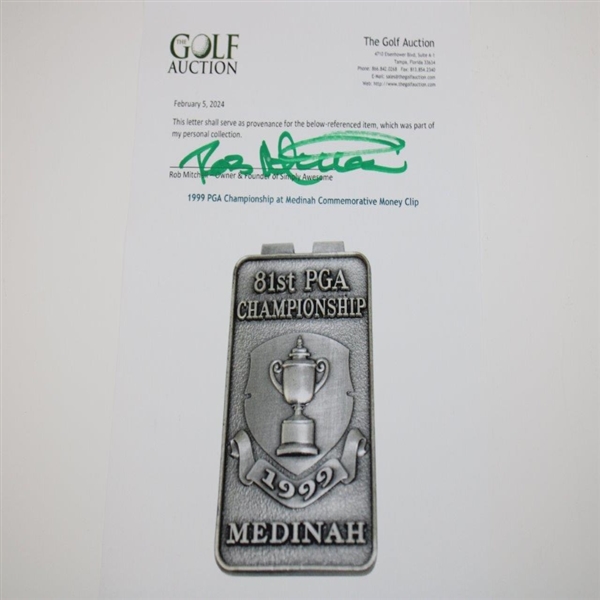 1999 PGA Championship at Medinah Commemorative Money Clip - Tiger Win
