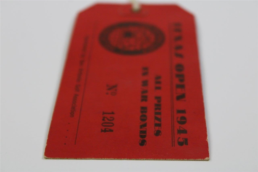 1945 Texas Open At Brackenridge Park Golf Course Thursday Ticket #1204