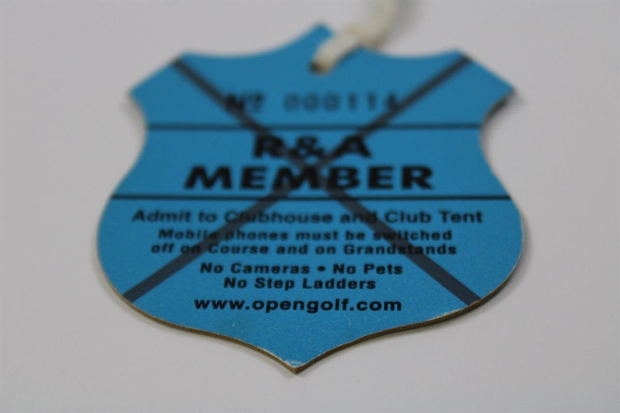2001 Open Championship At Royal Lytham & St. Annes R&A Member Badge