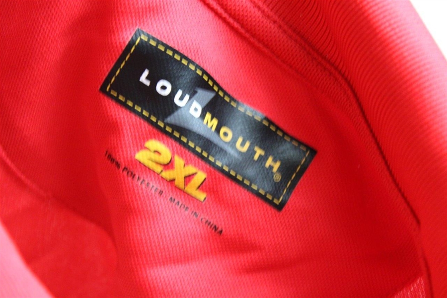 John Daly Signed Personal Red Loudmouth Shirt 2XL JSA ALOA