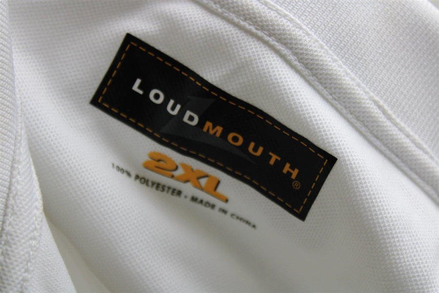 John Daly Signed Personal White Loudmouth Shirt 2XL JSA ALOA