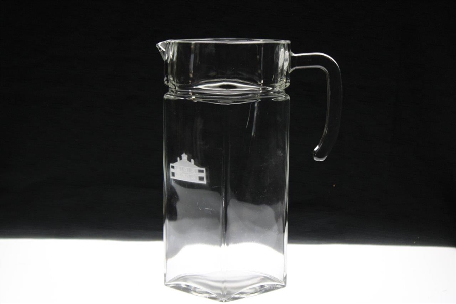 Augusta National Golf Club Large Glass 'Clubhouse' Logo Pitcher
