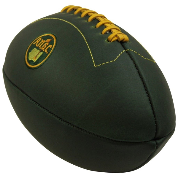 Augusta National Golf Club Premium Green Leather Football in Bag