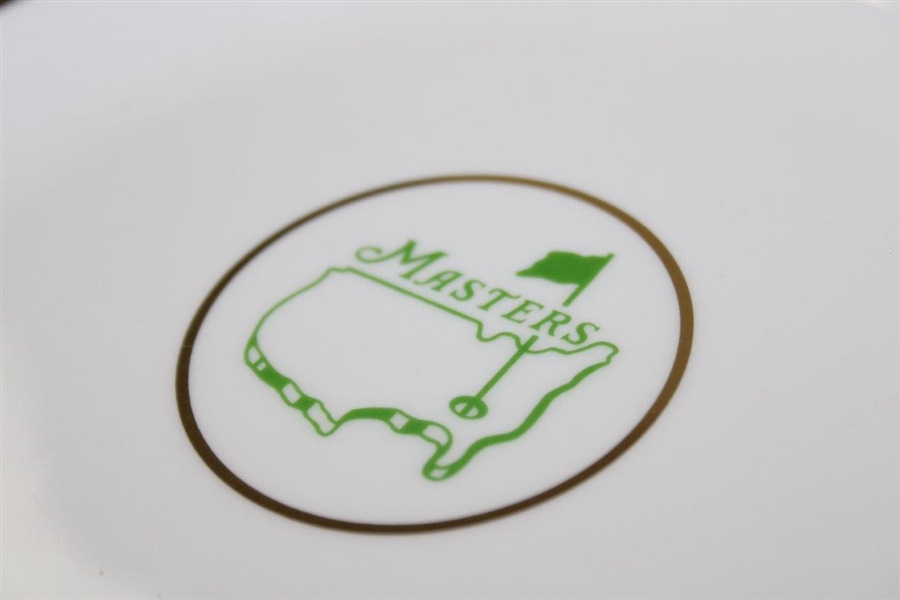 Masters Tournament Logo White with Green Border Plate
