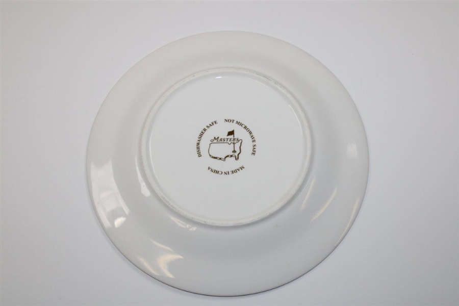 Masters Tournament Logo White with Green Border Plate