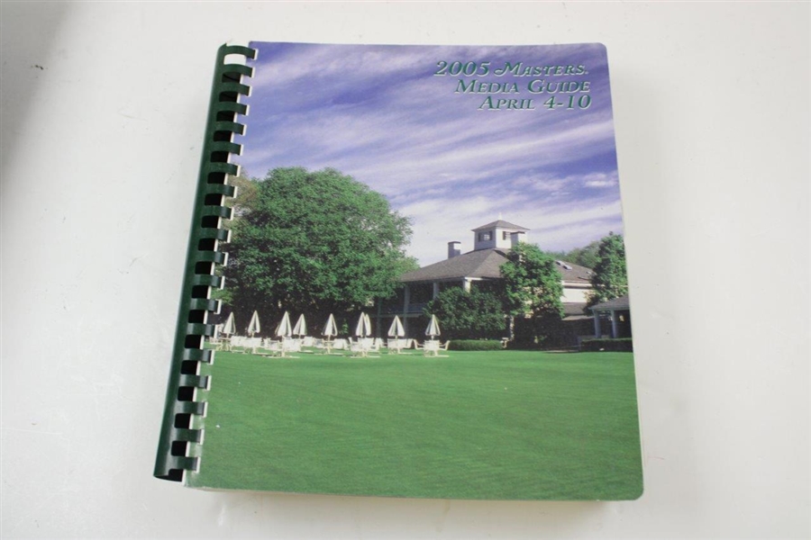 Seven (7) Masters Tournament Official Media Guide Books - 2000-2006
