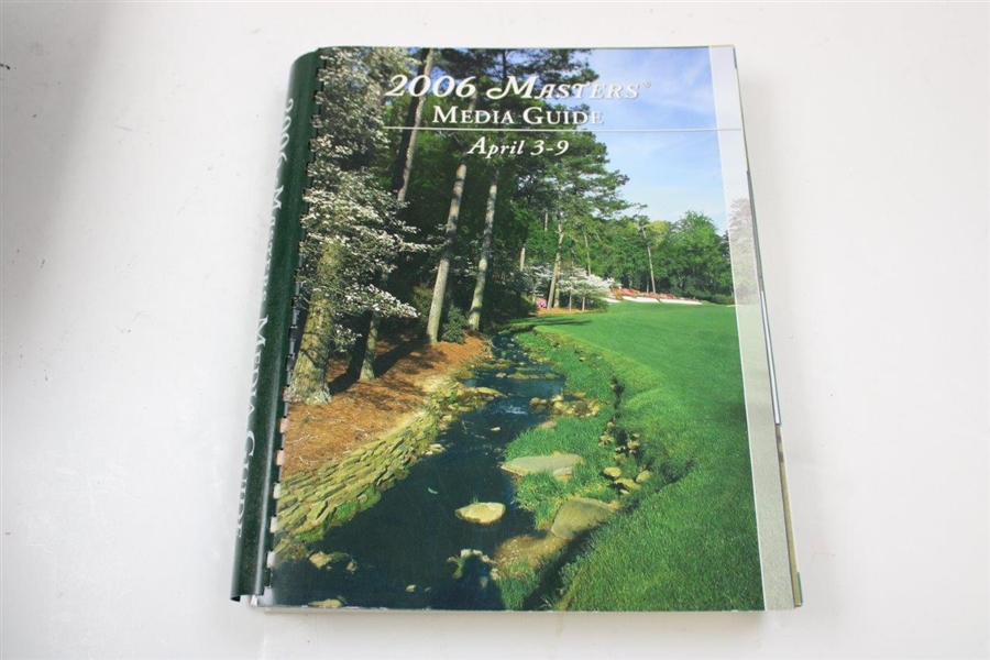 Seven (7) Masters Tournament Official Media Guide Books - 2000-2006