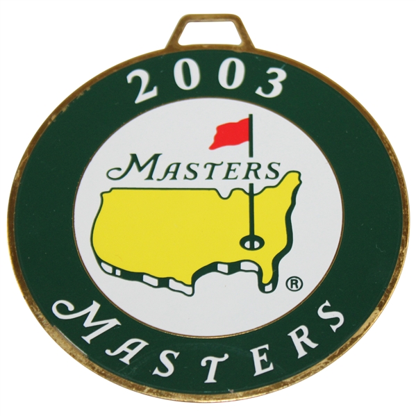 2003 Masters Tournament Metal Commemorative Bag Tag