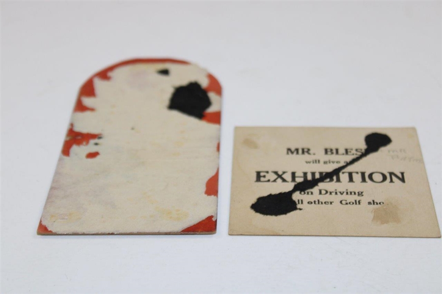 Two (2) c.Early 1930's Exhibition Tickets - Joe Kirkwood & Winchester Golf Club