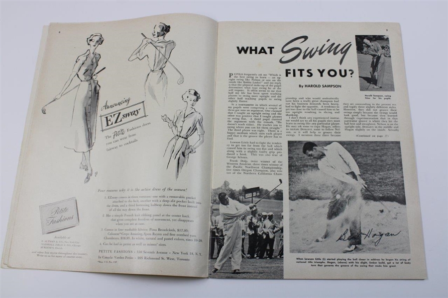 Ben Hogan Twice Signed 1949 Golfing Magazine JSA #NN57417