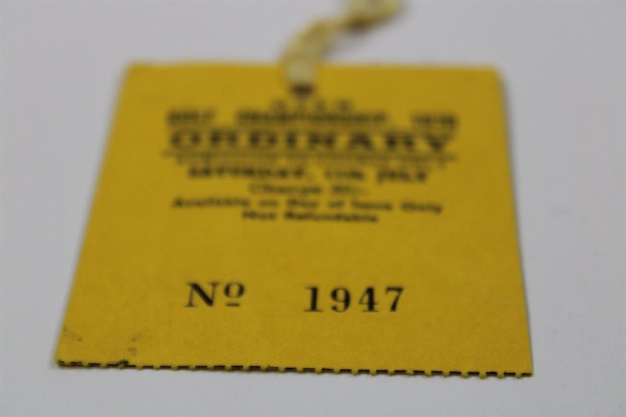 1970 The OPEN Championship St. Andrews Final Rd Saturday Ticket #1947 - Jack Nicklaus Win