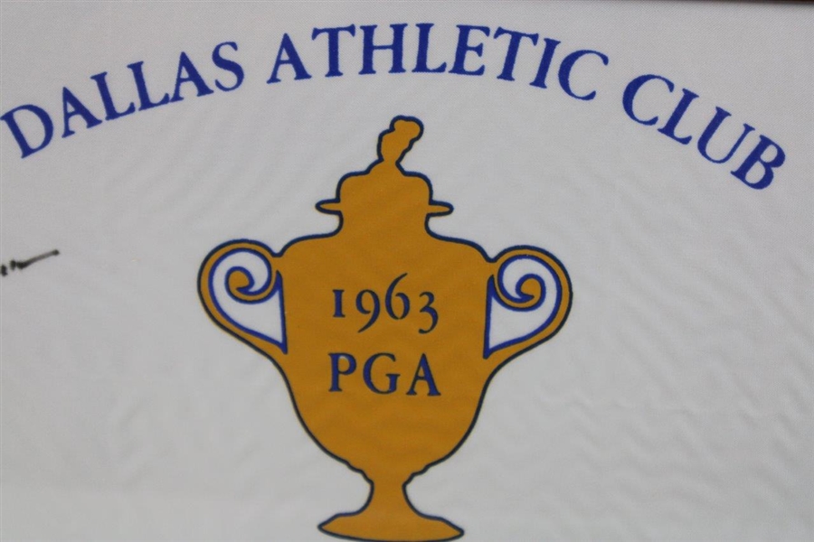 Jack Nicklaus Signed 1963 PGA Championship at DAC Country Club Flag JSA ALOA