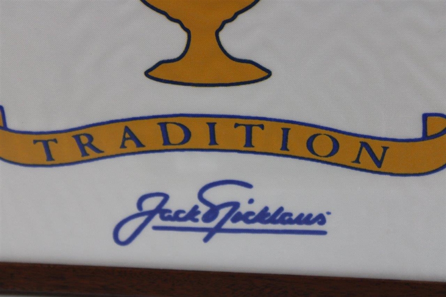 Jack Nicklaus Signed 1963 PGA Championship at DAC Country Club Flag JSA ALOA
