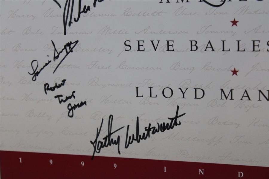 Seve Ballesteros, Byron Nelson, Sam Snead, Patty Berg, & 8 Others Signed 1999 WGHOF Ltd Ed Print - Framed JSA ALOA