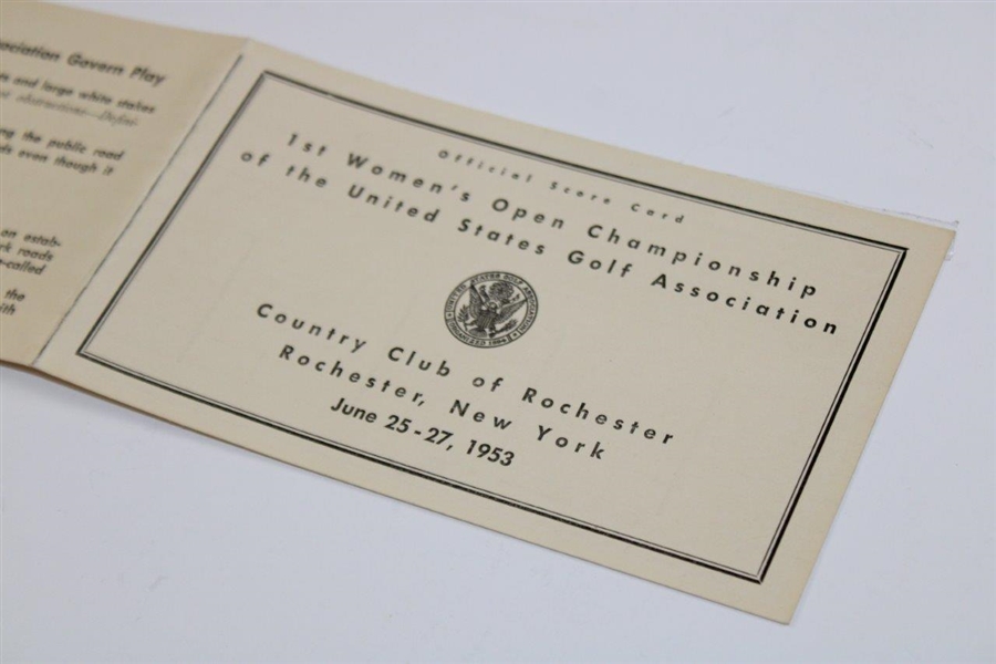 1953 US Women's Open Championship at CC of Rochester Scorecard - 1st One