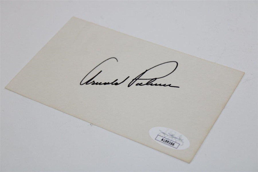 Arnold Palmer Signed Index Card JSA #AL99166