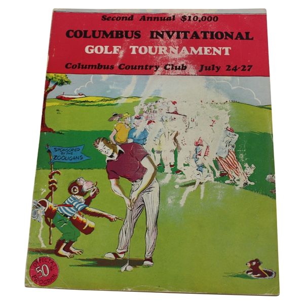 1947 Columbus Invitational Program Won By Bobby Locke