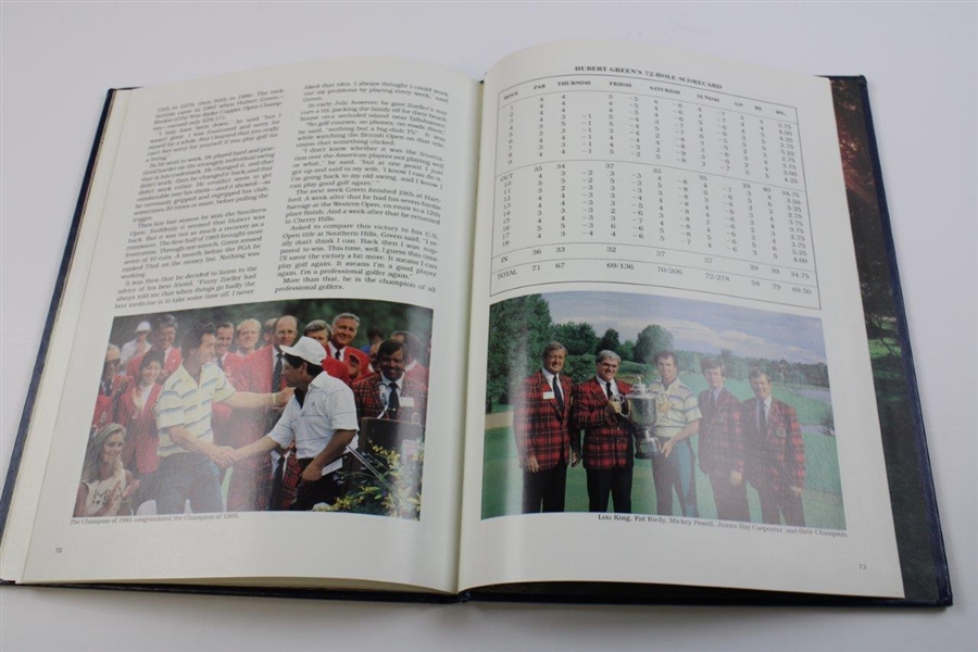 Hubert Green Signed 1985 PGA Championship Annual Hard Cover JSA ALOA