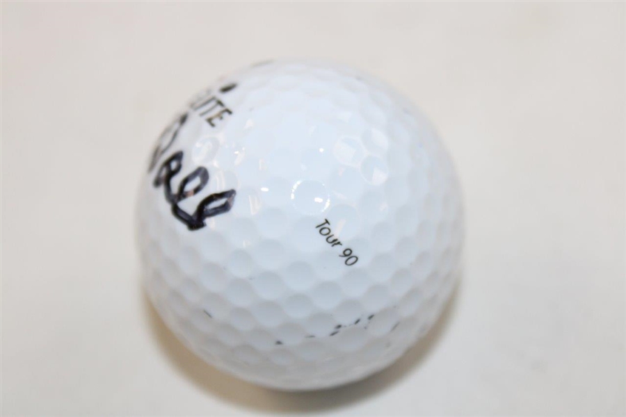 Art Wall Signed Personal Used & Marked Top-Flite Golf Ball JSA ALOA