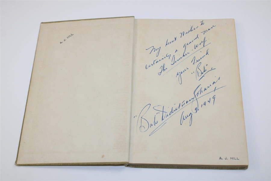 Babe Zaharias Signed 1948 'Championship Golf Book' to 'Timber Wolf' JSA ALOA