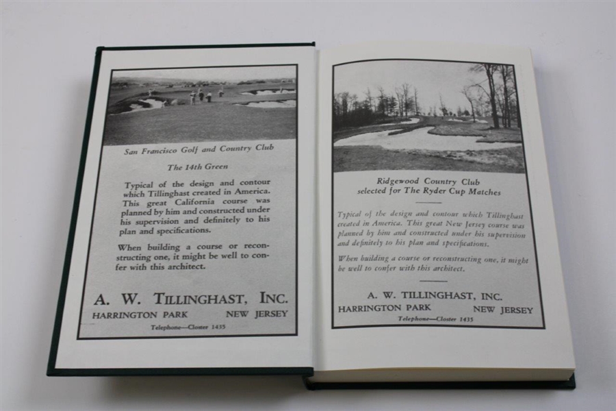 A.W. Tillinghast:  Creator of Golf Courses Book By Philip Young