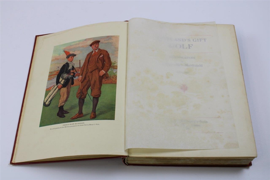 1928 'Scotland's Gift Golf' First Edition Book By Charles Blair Macdonald
