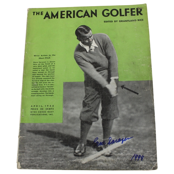 Gene Sarazen Signed April 1932 The American Golfer Complete Magazine JSA ALOA