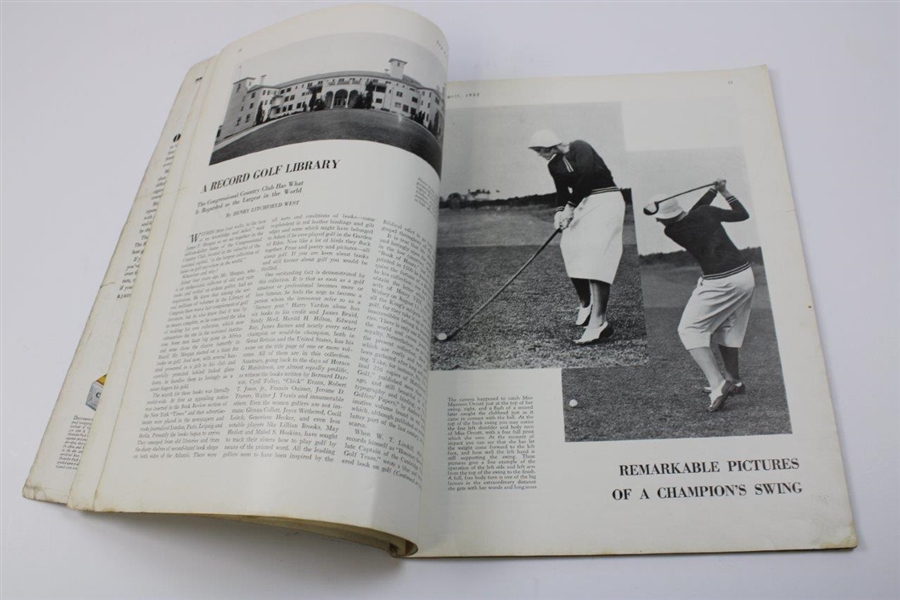 Gene Sarazen Signed April 1932 The American Golfer Complete Magazine JSA ALOA