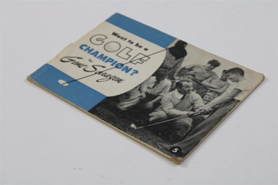1945 Booklet 'Want To Be A Golf Champion?' by Gene Sarazen