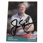 Jack Nicklaus Signed 1991 Pro Set Card JSA ALOA