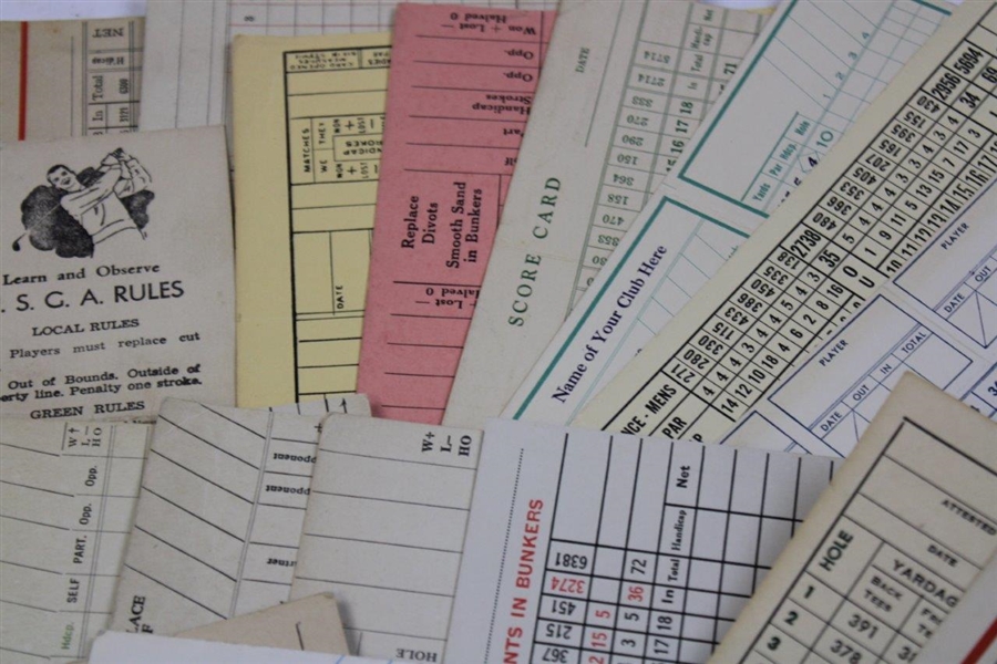 Twenty-Three (23) Stymie Unused Golf Scorecards From Pa, Ny, Nj & other Courses