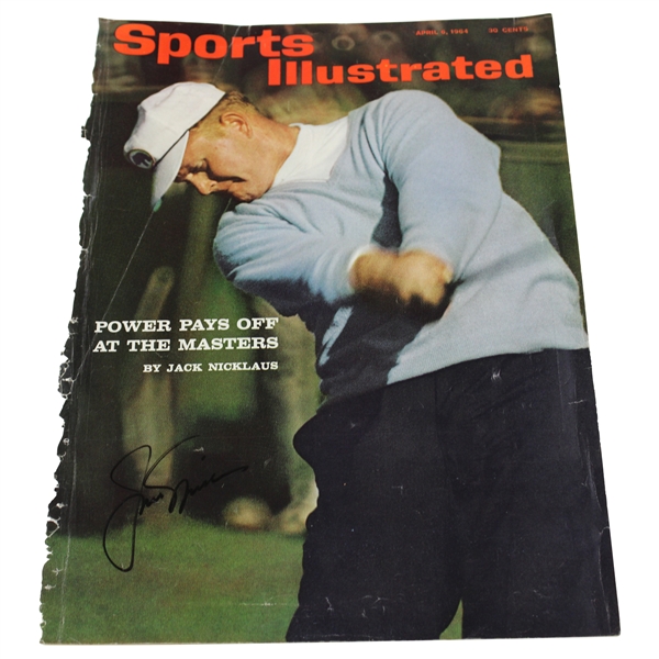 Jack Nicklaus Signed 1964 Sports Illustrated Cover Only JSA ALOA