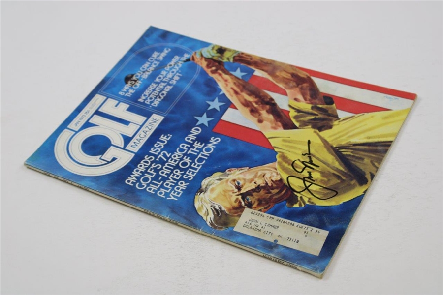 Jack Nicklaus Signed 1973 Golf Magazine JSA ALOA