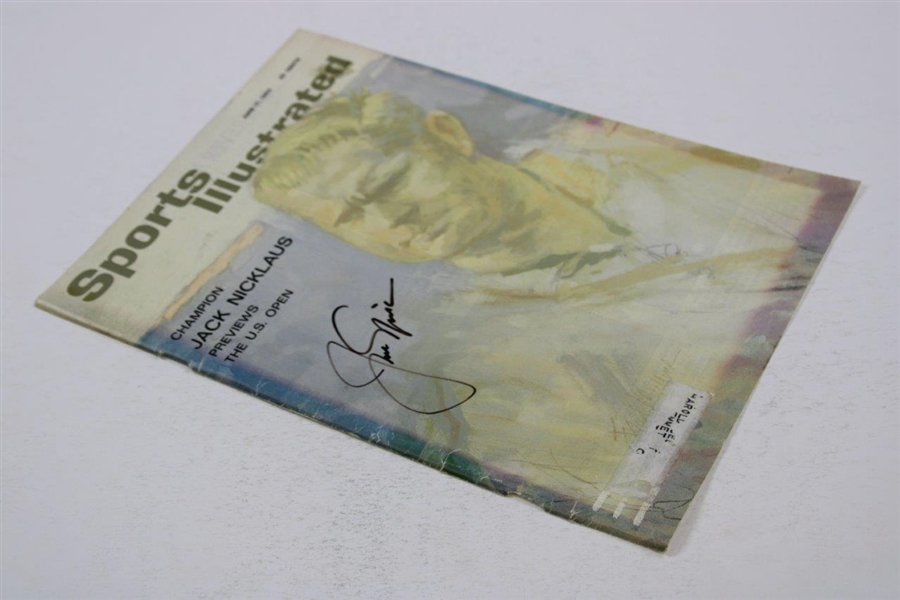 Jack Nicklaus Signed 1963 Sports Illustrated Magazine With Tape Cover Only JSA ALOA