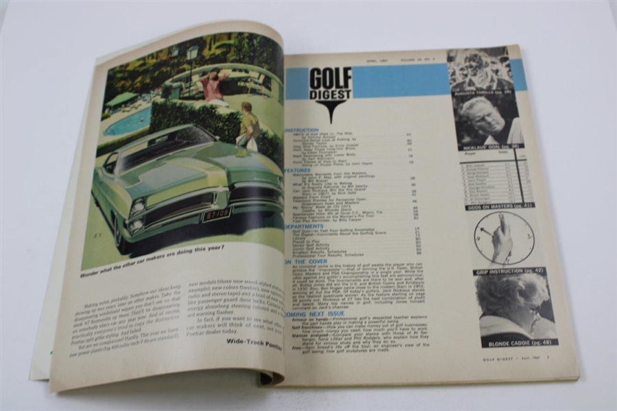 Jack Nicklaus signed 1967 Golf Digest JSA ALOA