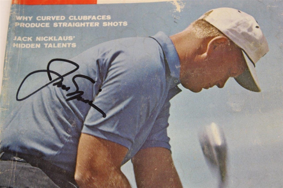 Jack Nicklaus Signed 1965 Golf Digest Magazine Poor Condition JSA ALOA
