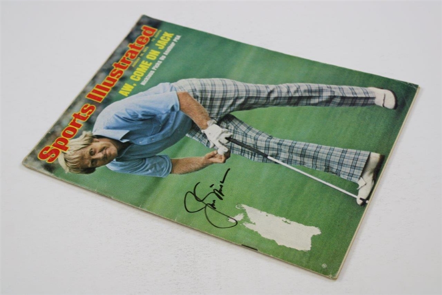 Jack Nicklaus Signed 1975 Sports Illustrated Pga Championship Magazine JSA ALOA