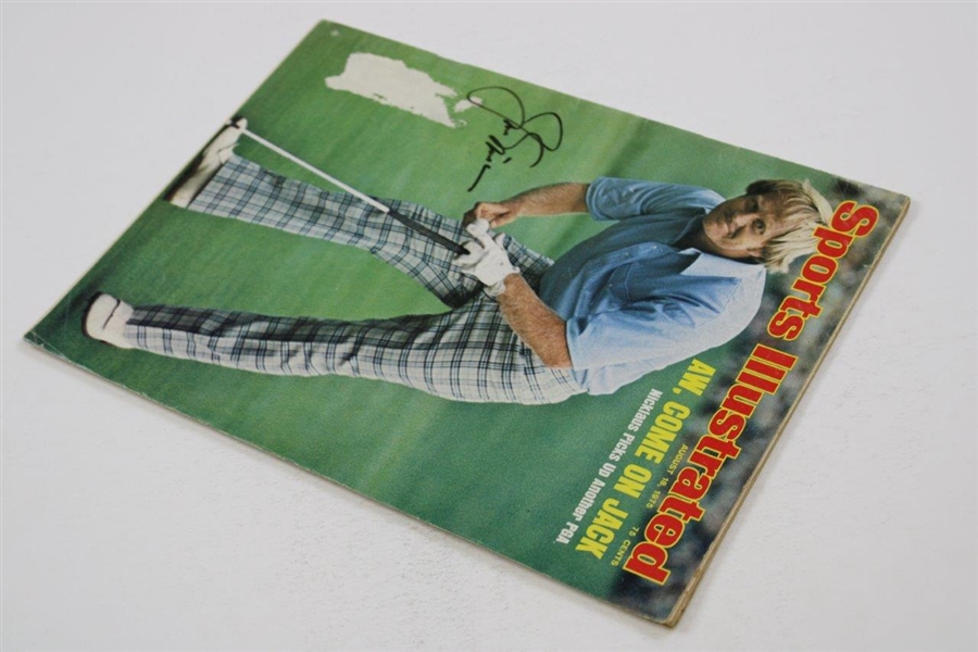 Jack Nicklaus Signed 1975 Sports Illustrated Pga Championship Magazine JSA ALOA