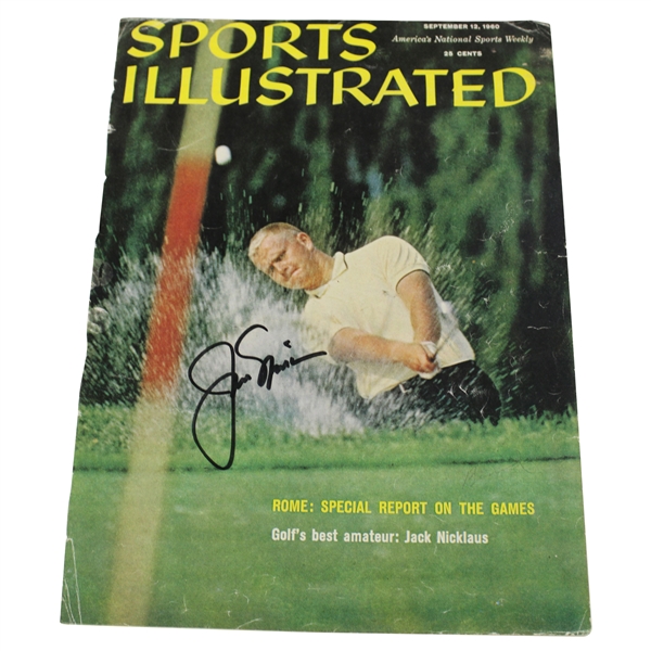Jack Nicklaus Signed 1960 Sports Illustrated Cover JSA ALOA